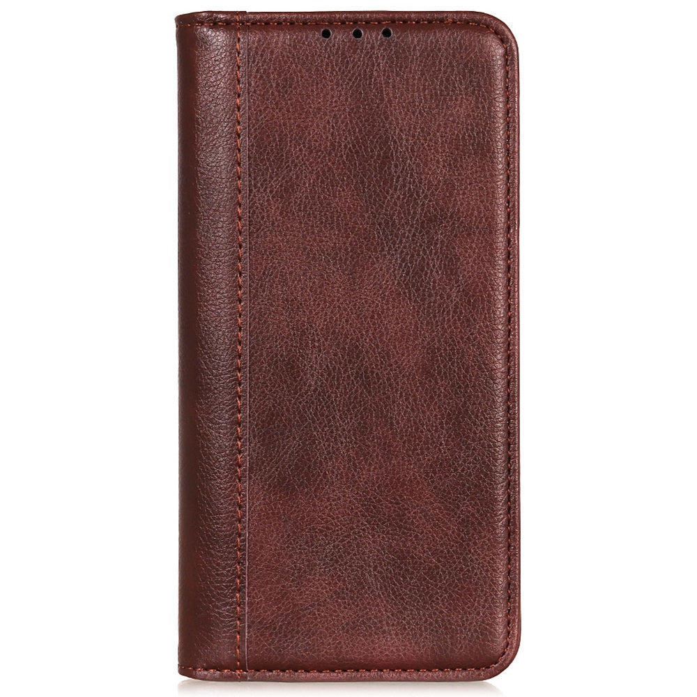 For Huawei nova Y70 4G/Y70 Plus 4G Litchi Texture Wallet Flip Cover Split Leather Stand Magnetic Closure Shockproof Folio Case