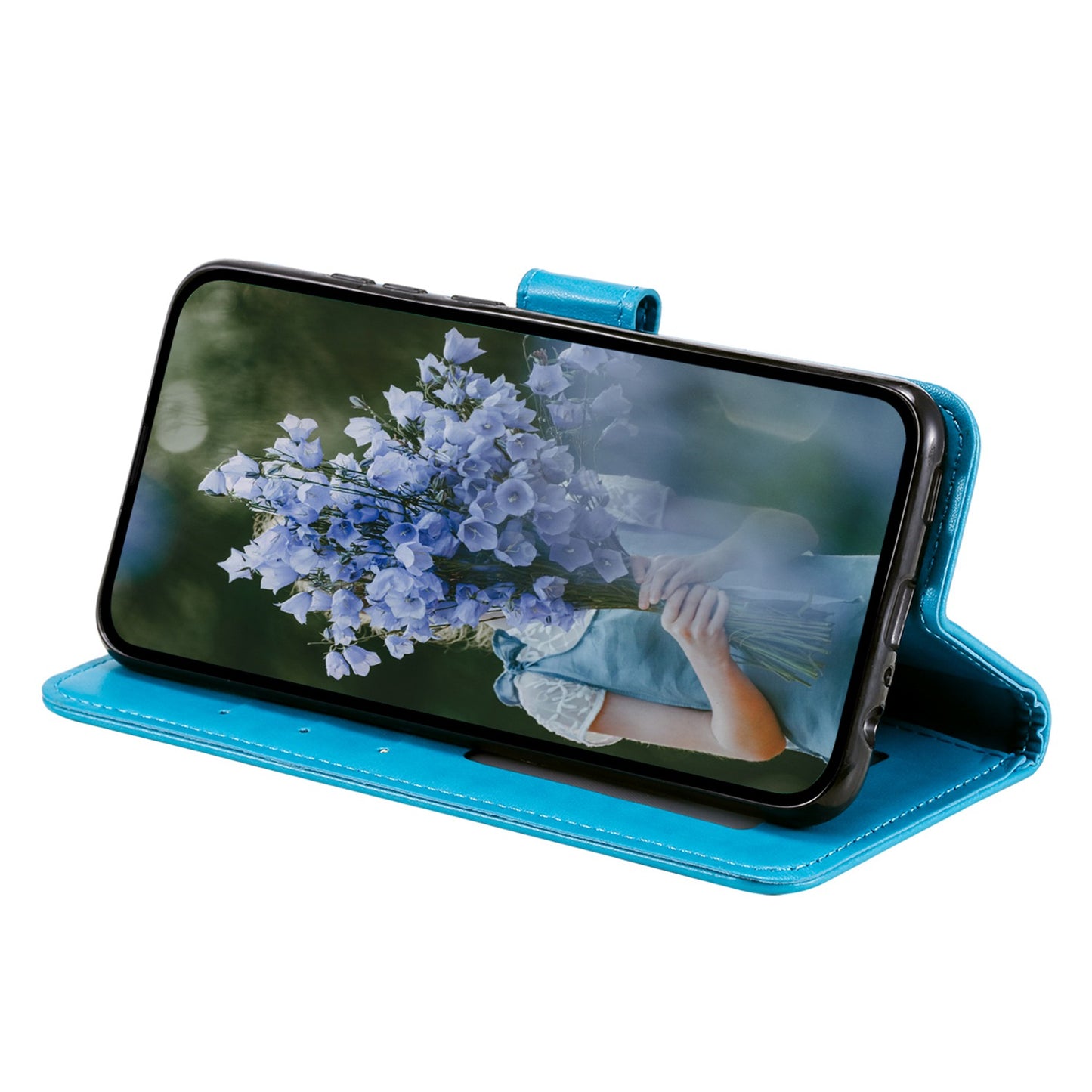 For Honor X30/X9 4G/5G Imprinted Mandala Flower Pattern Wrist Strap Wallet Case PU Leather Stand Feature Flip Cover