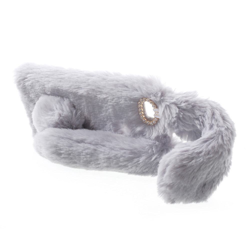 For Huawei P9 Lite / G9 Lite Rabbit Style Fluffy Warm Fur TPU Phone Shell