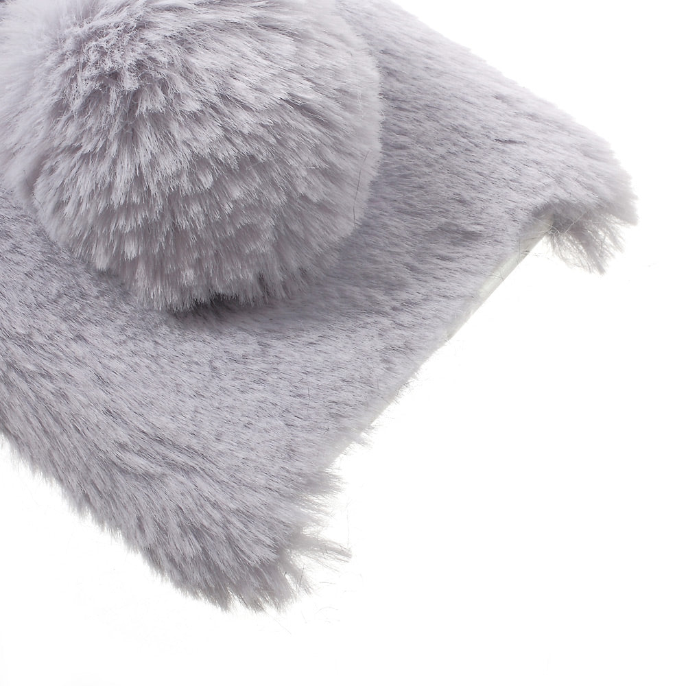 For Huawei P9 Lite / G9 Lite Rabbit Style Fluffy Warm Fur TPU Phone Shell