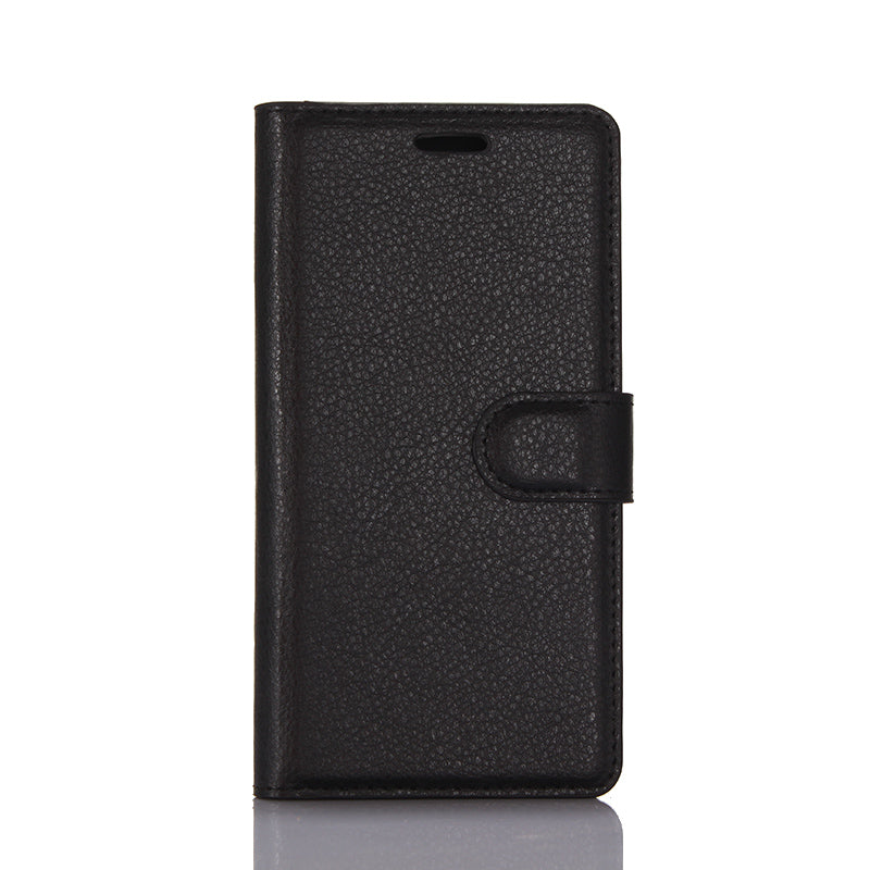 For Huawei P8 Lite (2017) / Honor 8 Lite Litchi Grain Leather Case 3 Card Holders with 1 Cash Pocket Wallet