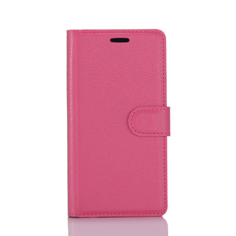 For Huawei P8 Lite (2017) / Honor 8 Lite Litchi Grain Leather Case 3 Card Holders with 1 Cash Pocket Wallet