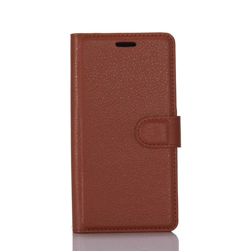 For Huawei P8 Lite (2017) / Honor 8 Lite Litchi Grain Leather Case 3 Card Holders with 1 Cash Pocket Wallet