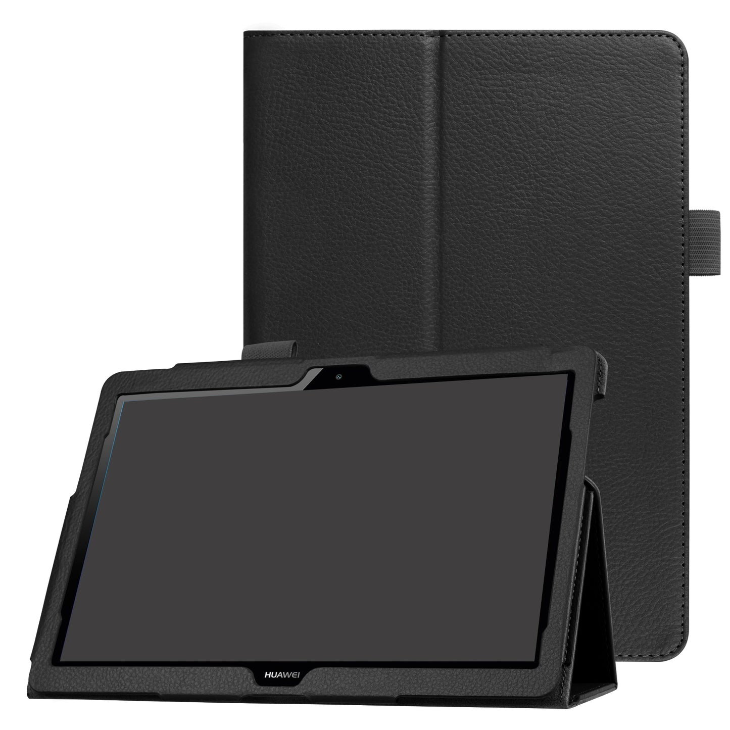 For Huawei MediaPad T3 10 Anti-Scratch Stylish Shockproof Litchi Skin Leather Case with Supporting Stand