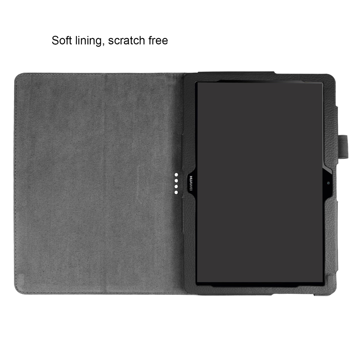 For Huawei MediaPad T3 10 Anti-Scratch Stylish Shockproof Litchi Skin Leather Case with Supporting Stand