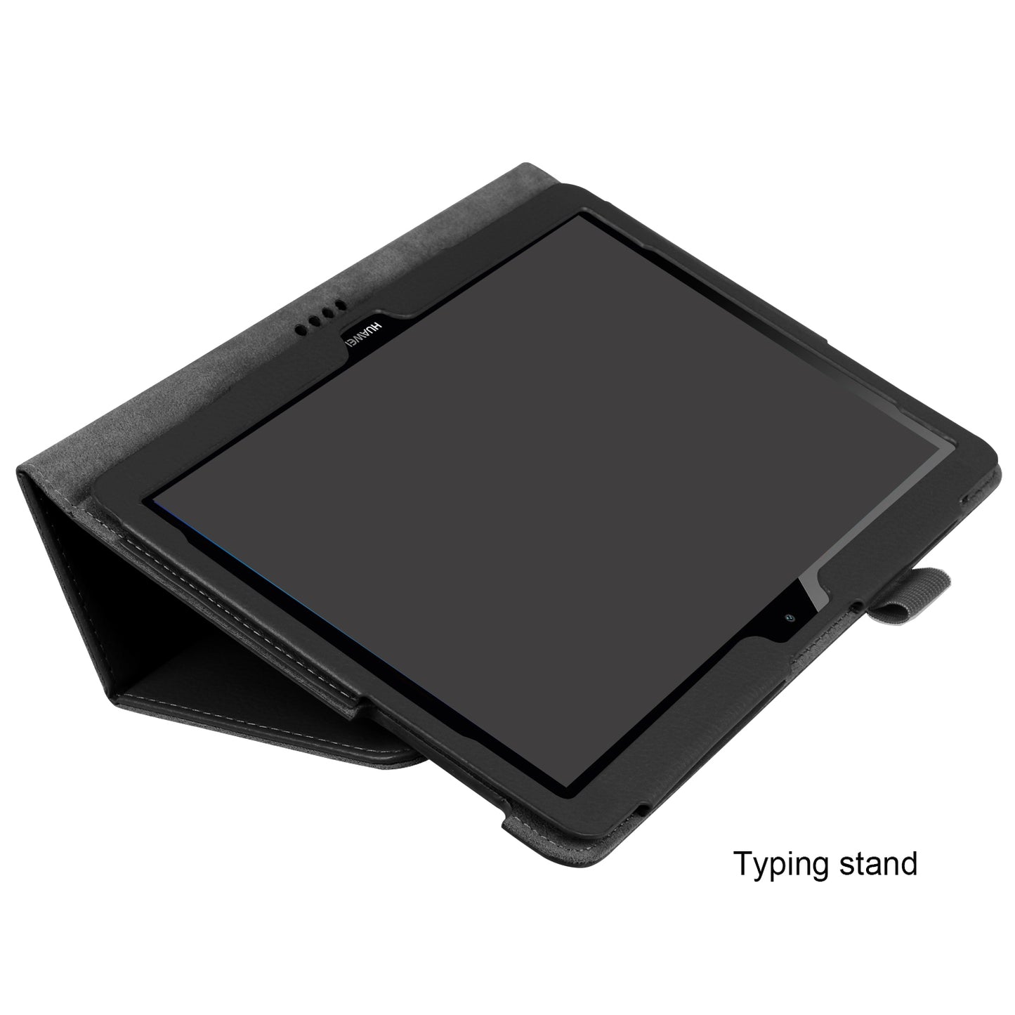 For Huawei MediaPad T3 10 Anti-Scratch Stylish Shockproof Litchi Skin Leather Case with Supporting Stand