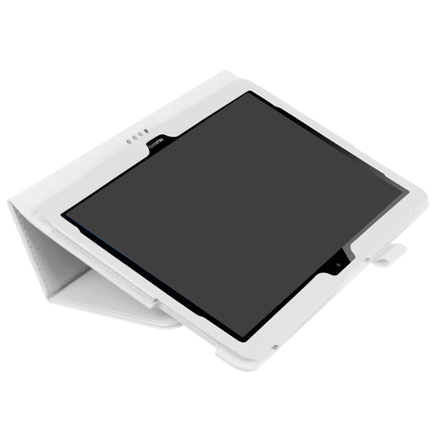 For Huawei MediaPad T3 10 Anti-Scratch Stylish Shockproof Litchi Skin Leather Case with Supporting Stand