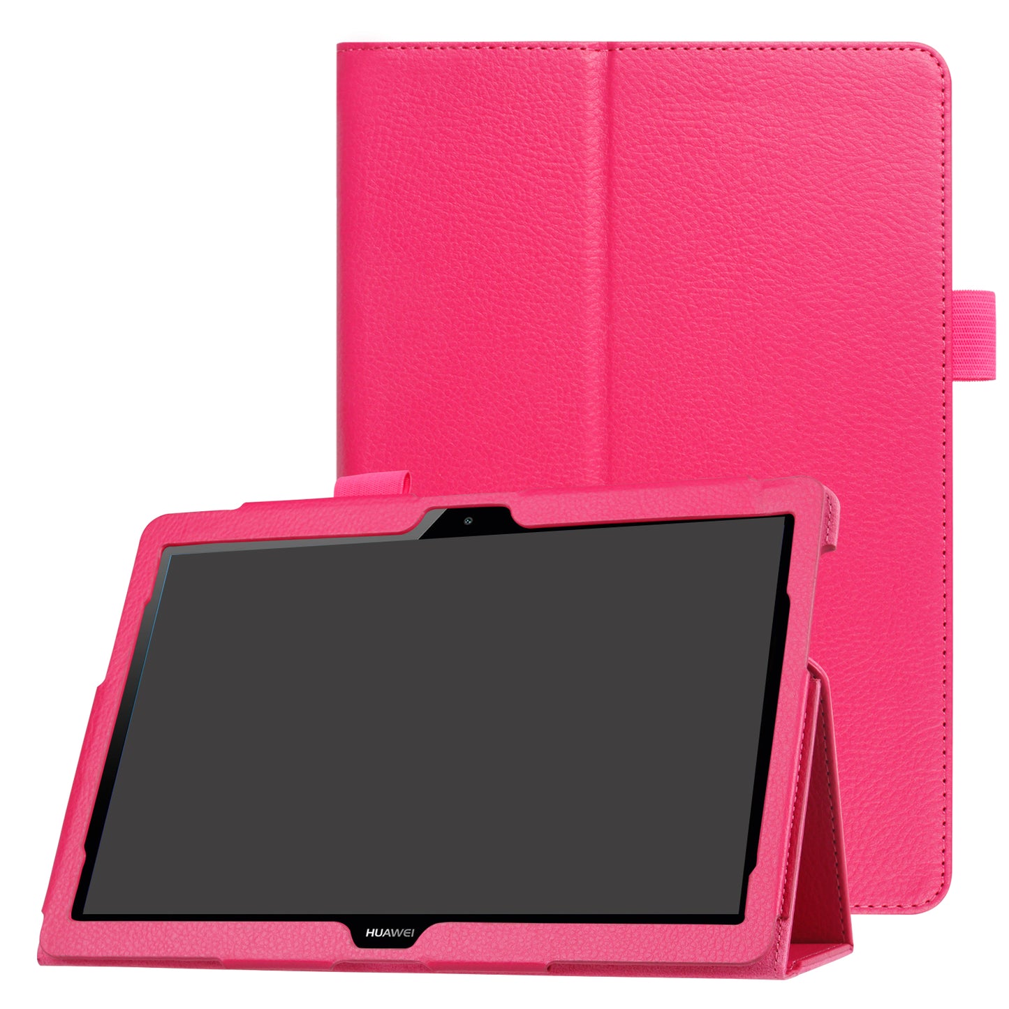 For Huawei MediaPad T3 10 Anti-Scratch Stylish Shockproof Litchi Skin Leather Case with Supporting Stand