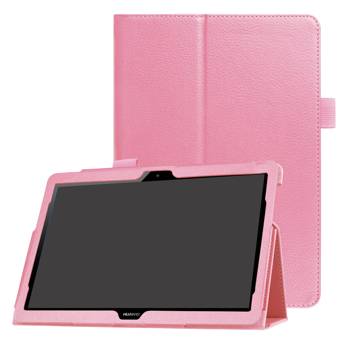 For Huawei MediaPad T3 10 Anti-Scratch Stylish Shockproof Litchi Skin Leather Case with Supporting Stand