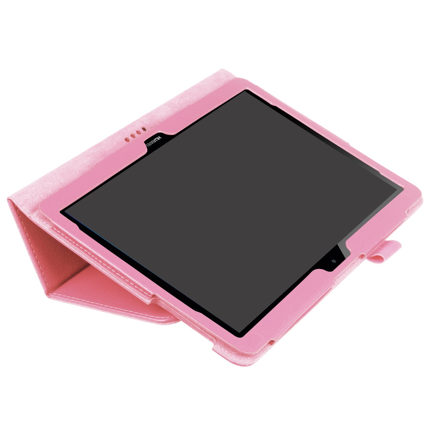 For Huawei MediaPad T3 10 Anti-Scratch Stylish Shockproof Litchi Skin Leather Case with Supporting Stand