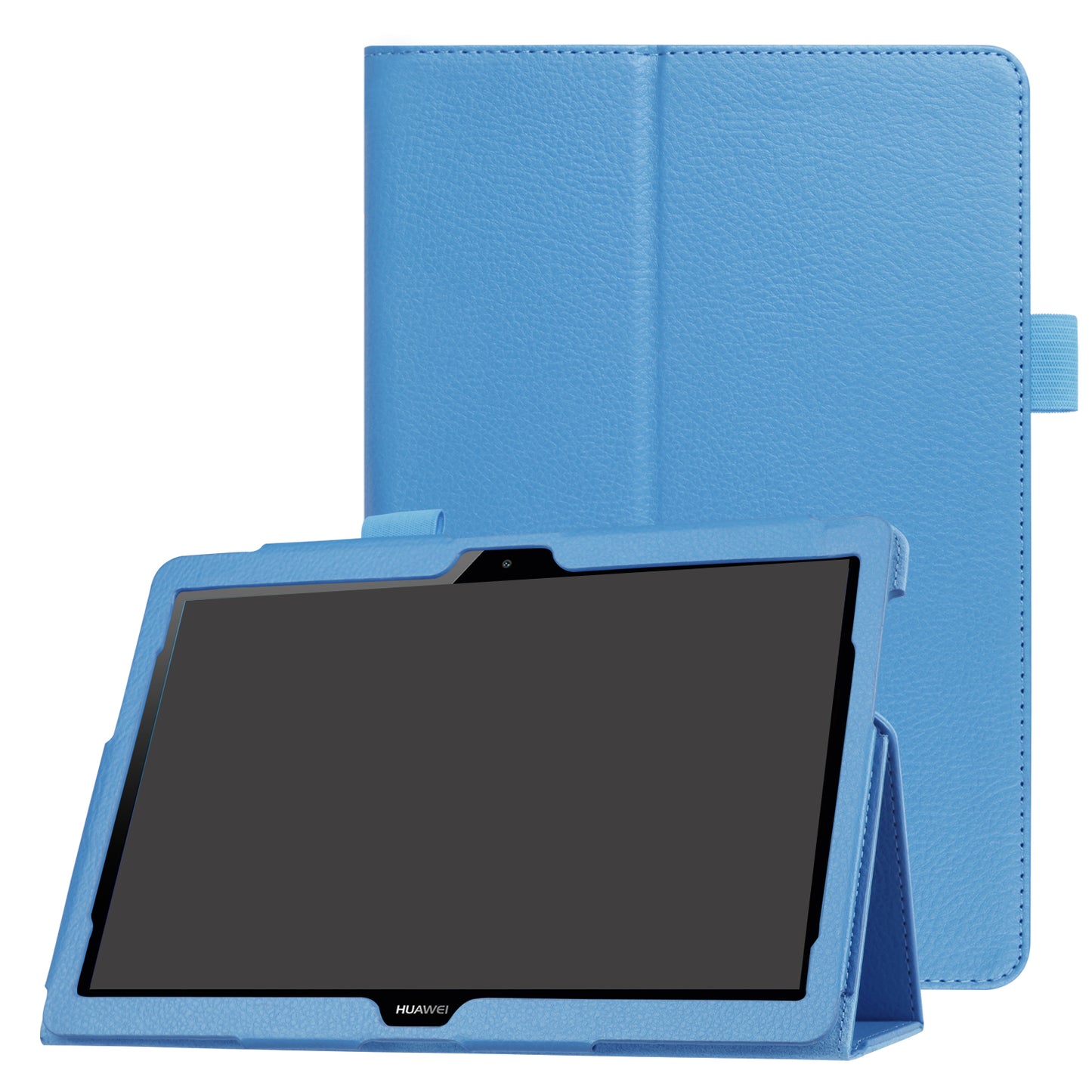 For Huawei MediaPad T3 10 Anti-Scratch Stylish Shockproof Litchi Skin Leather Case with Supporting Stand