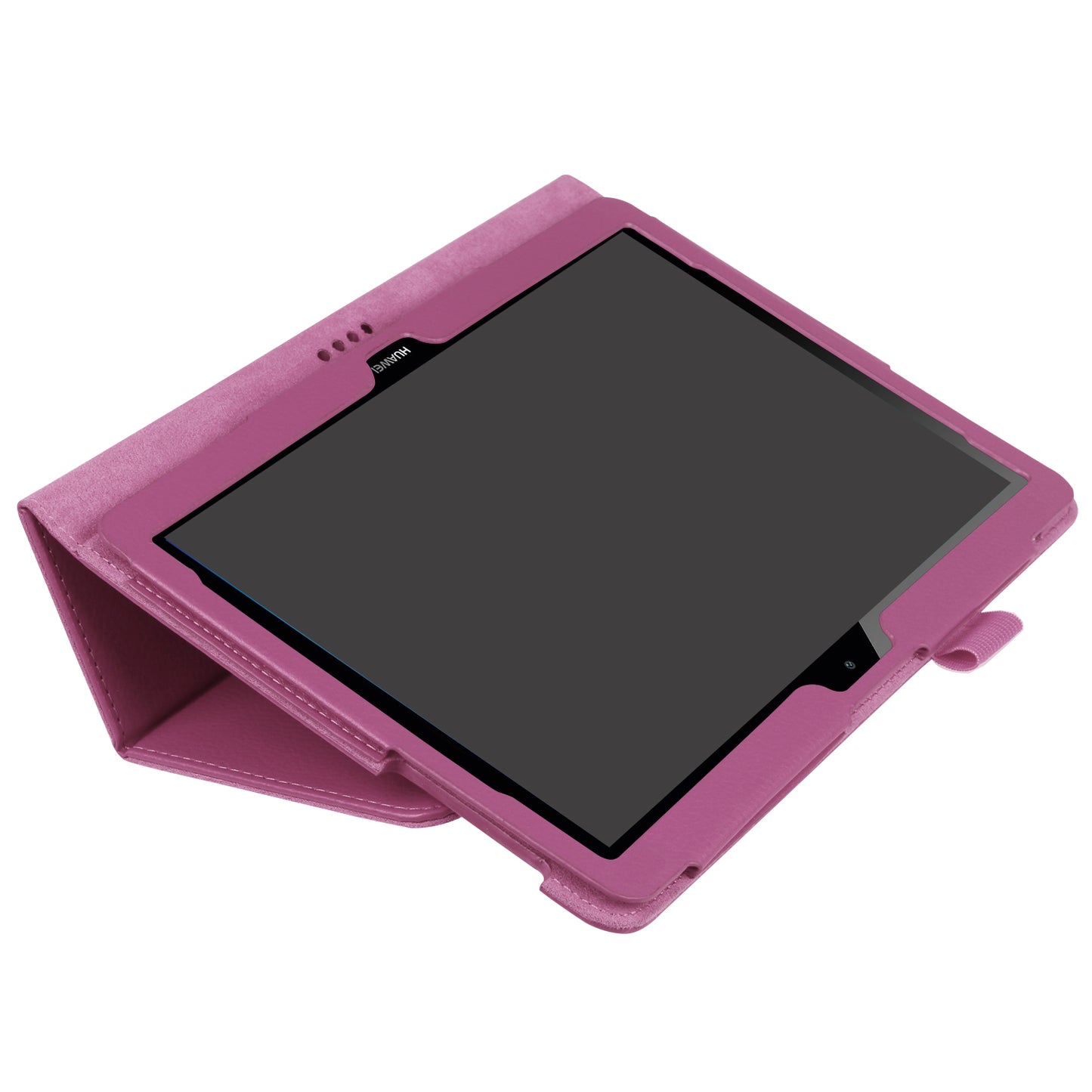 For Huawei MediaPad T3 10 Anti-Scratch Stylish Shockproof Litchi Skin Leather Case with Supporting Stand