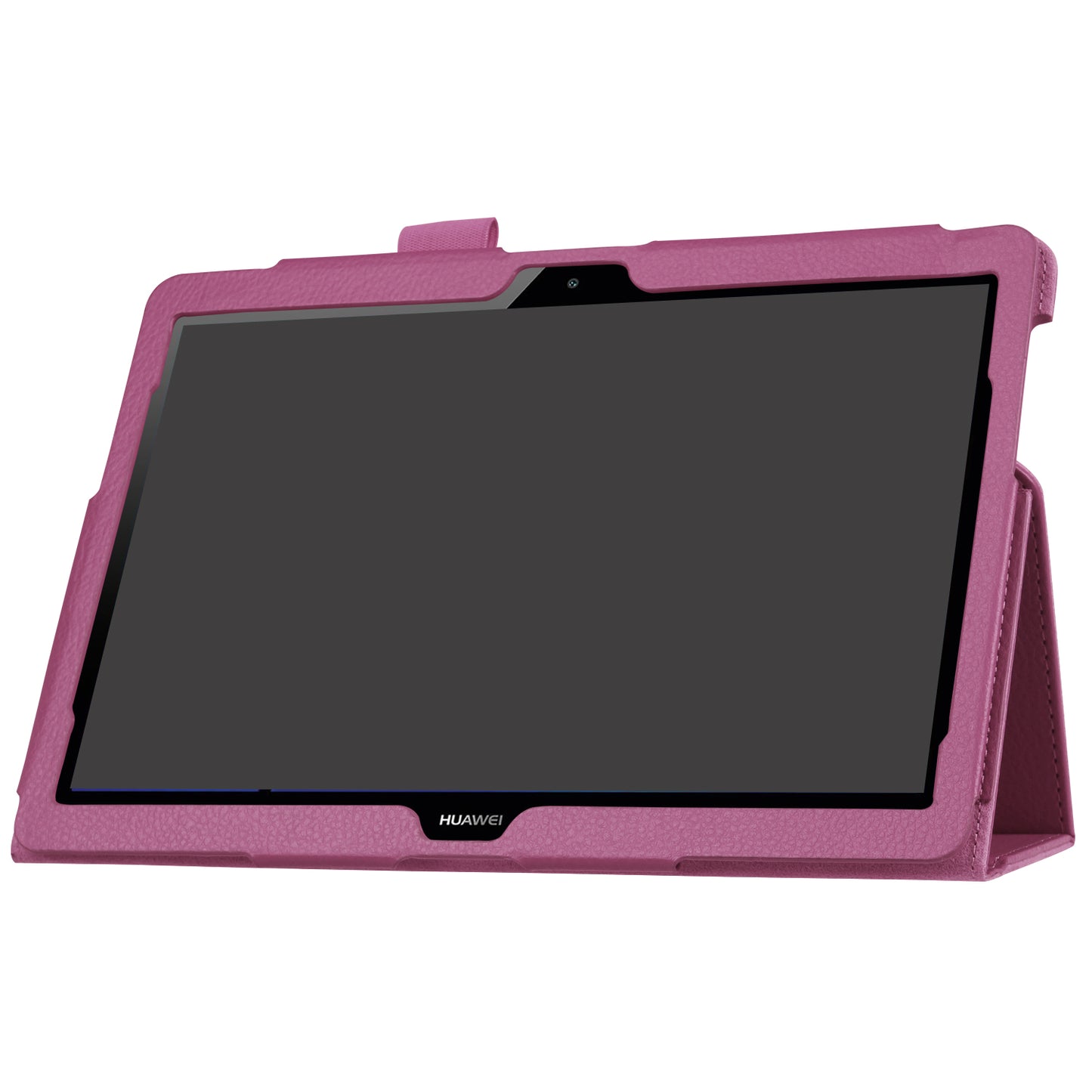 For Huawei MediaPad T3 10 Anti-Scratch Stylish Shockproof Litchi Skin Leather Case with Supporting Stand