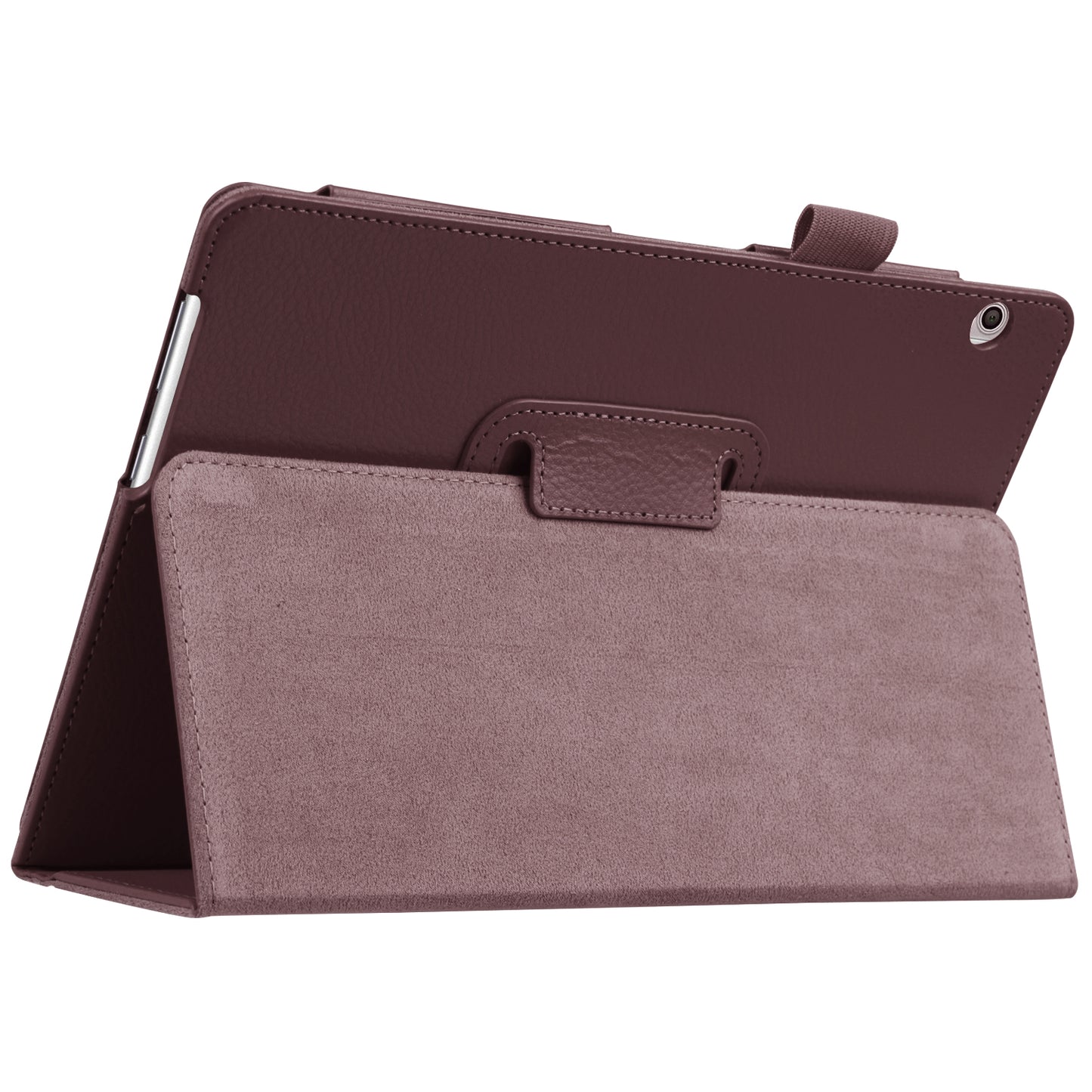 For Huawei MediaPad T3 10 Anti-Scratch Stylish Shockproof Litchi Skin Leather Case with Supporting Stand