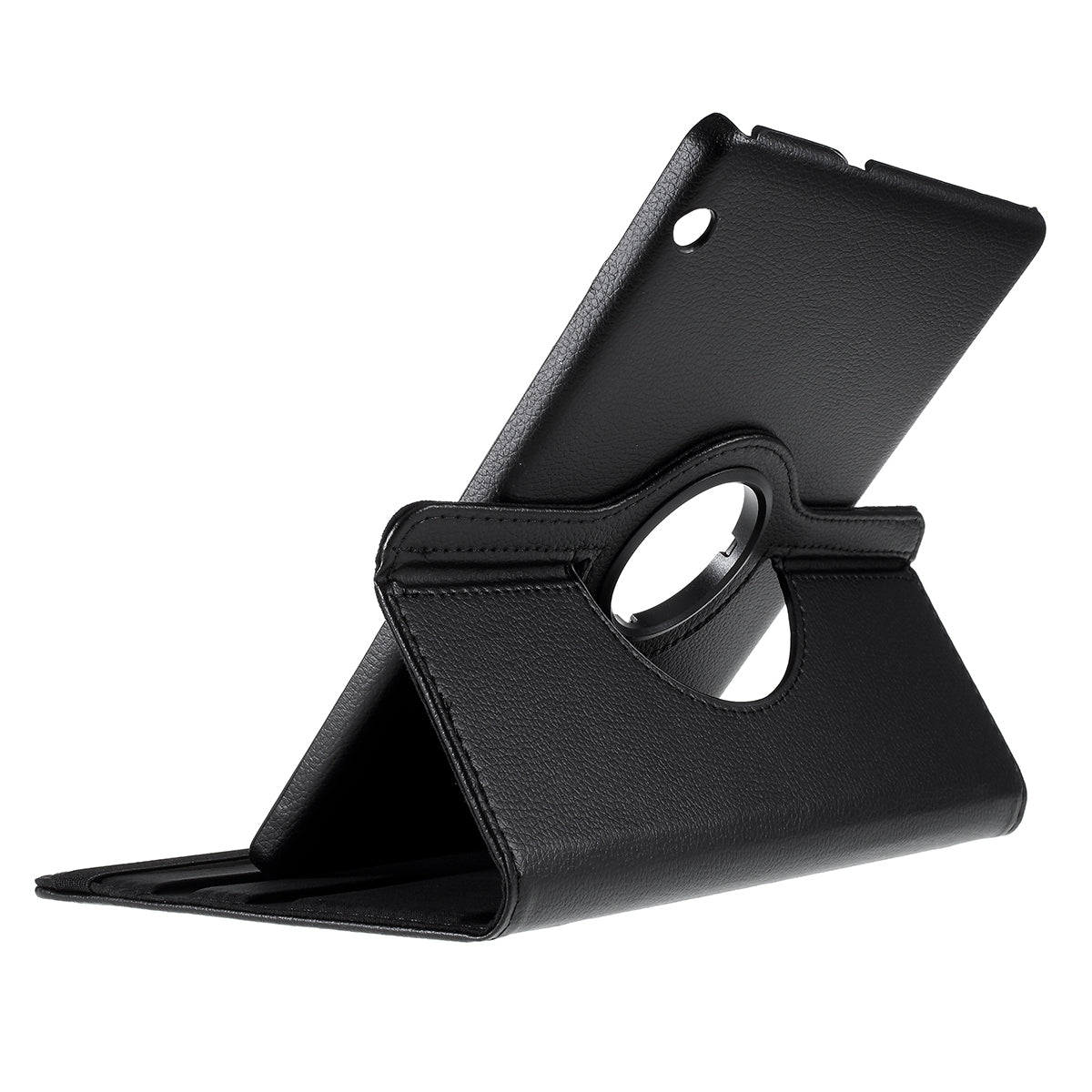 For Huawei MediaPad T3 10 Litchi Skin Leather 360 Degree Rotary Stand Multi-Angle Support Tablet Case