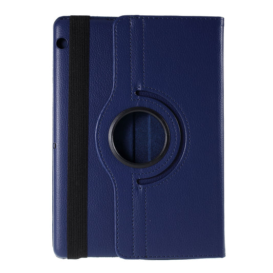 For Huawei MediaPad T3 10 Litchi Skin Leather 360 Degree Rotary Stand Multi-Angle Support Tablet Case