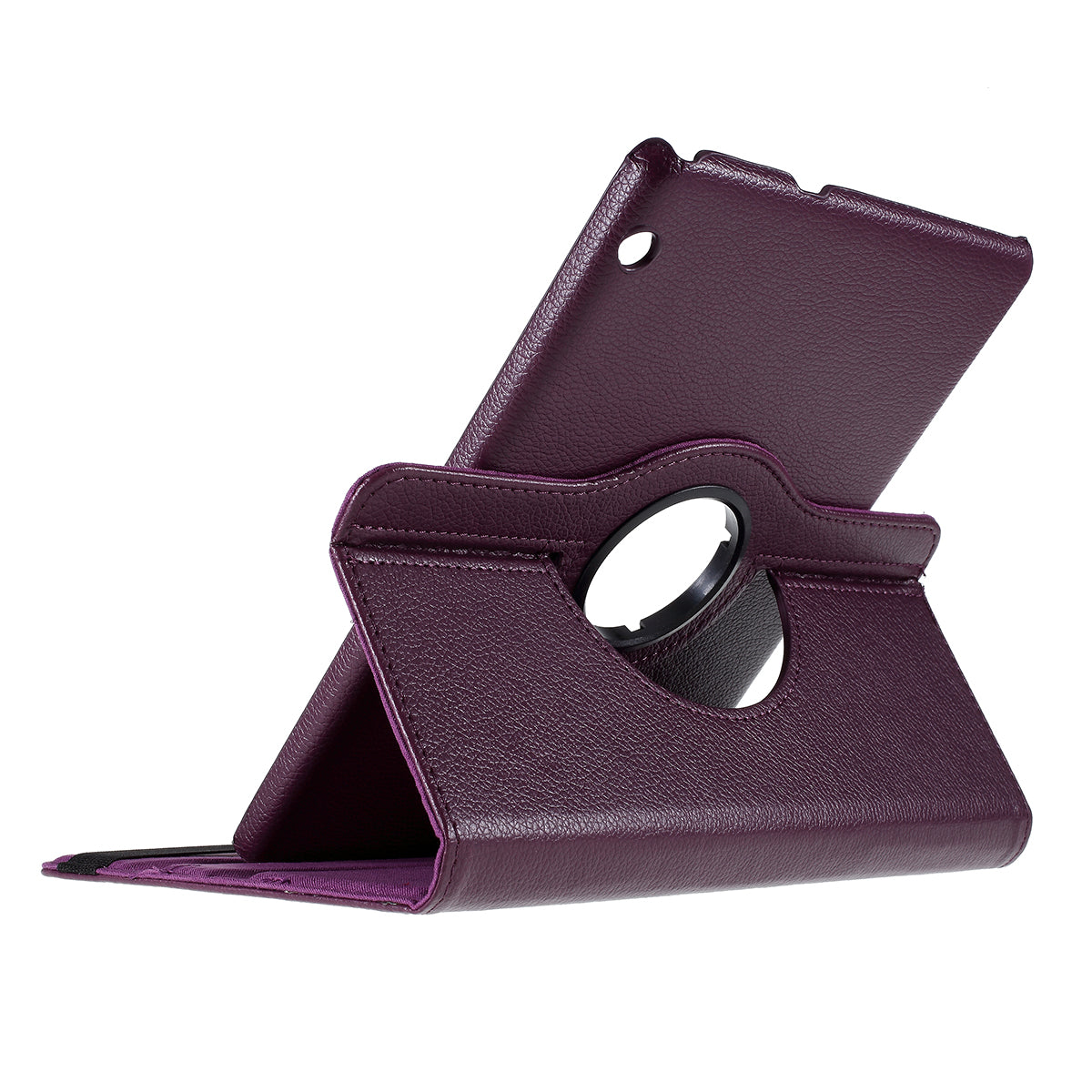For Huawei MediaPad T3 10 Litchi Skin Leather 360 Degree Rotary Stand Multi-Angle Support Tablet Case