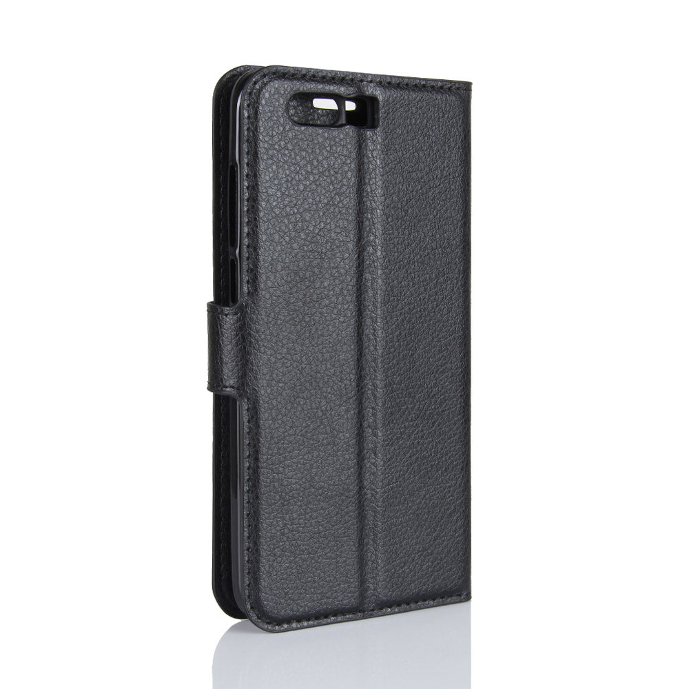 For Huawei Honor 9 Litchi Texture PU Leather Wallet Stand Phone Case Shell
