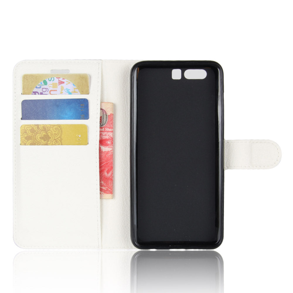 For Huawei Honor 9 Litchi Texture PU Leather Wallet Stand Phone Case Shell