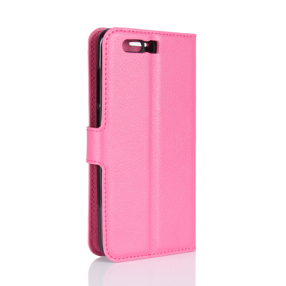 For Huawei Honor 9 Litchi Texture PU Leather Wallet Stand Phone Case Shell
