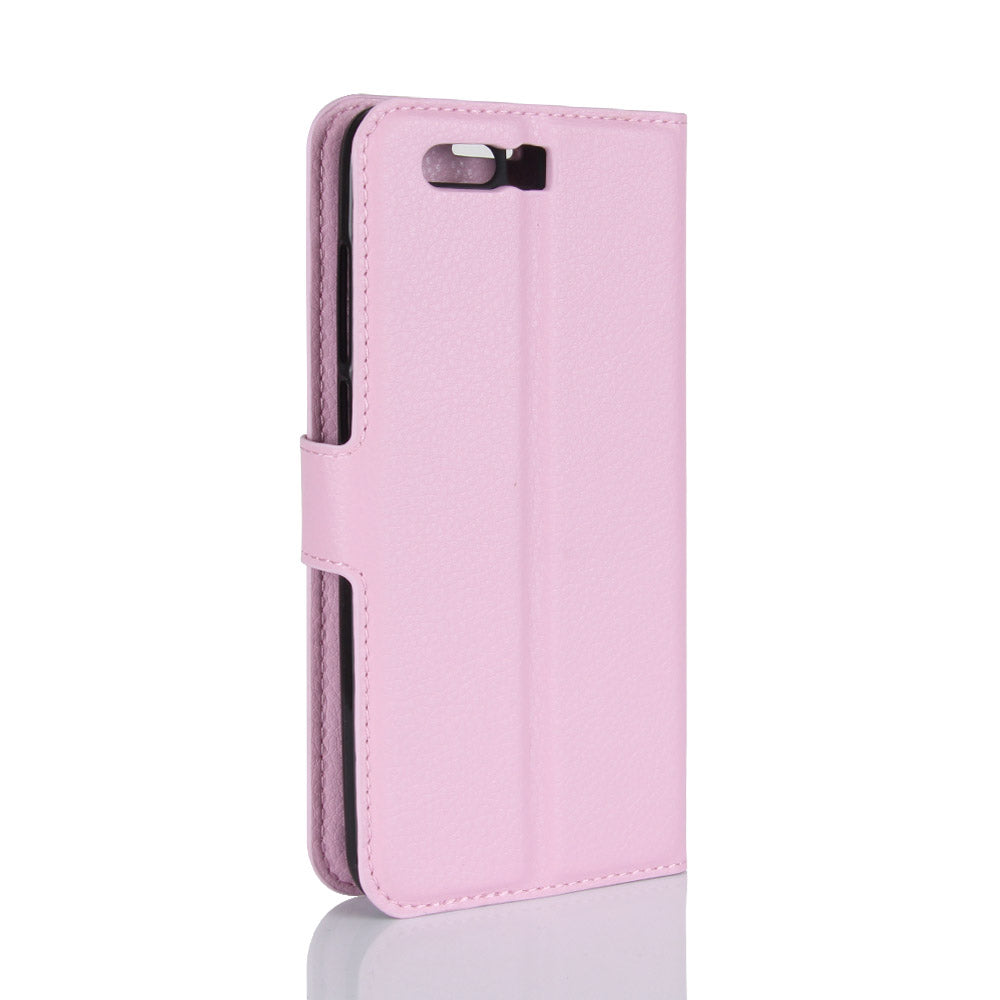 For Huawei Honor 9 Litchi Texture PU Leather Wallet Stand Phone Case Shell