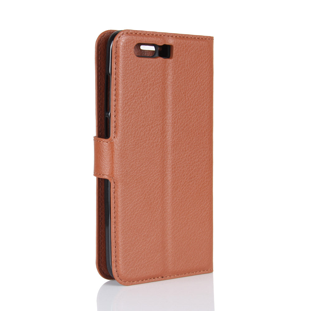For Huawei Honor 9 Litchi Texture PU Leather Wallet Stand Phone Case Shell