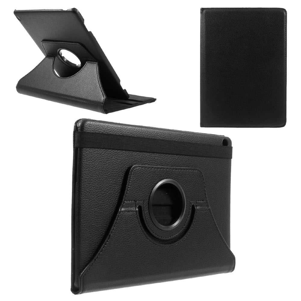 For Huawei MediaPad M3 Lite 10 (10.1 Inch) Litchi Grain 360 Degree Rotary Stand Leather Case