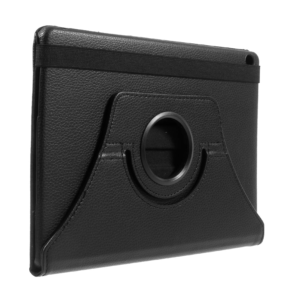 For Huawei MediaPad M3 Lite 10 (10.1 Inch) Litchi Grain 360 Degree Rotary Stand Leather Case