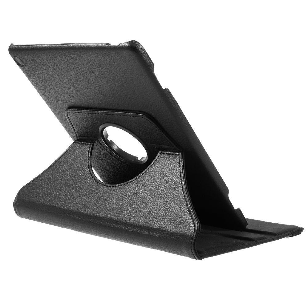 For Huawei MediaPad M3 Lite 10 (10.1 Inch) Litchi Grain 360 Degree Rotary Stand Leather Case