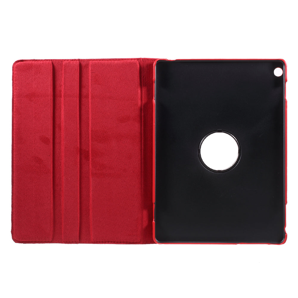 For Huawei MediaPad M3 Lite 10 (10.1 Inch) Litchi Grain 360 Degree Rotary Stand Leather Case
