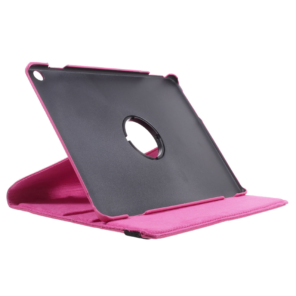 For Huawei MediaPad M3 Lite 10 (10.1 Inch) Litchi Grain 360 Degree Rotary Stand Leather Case