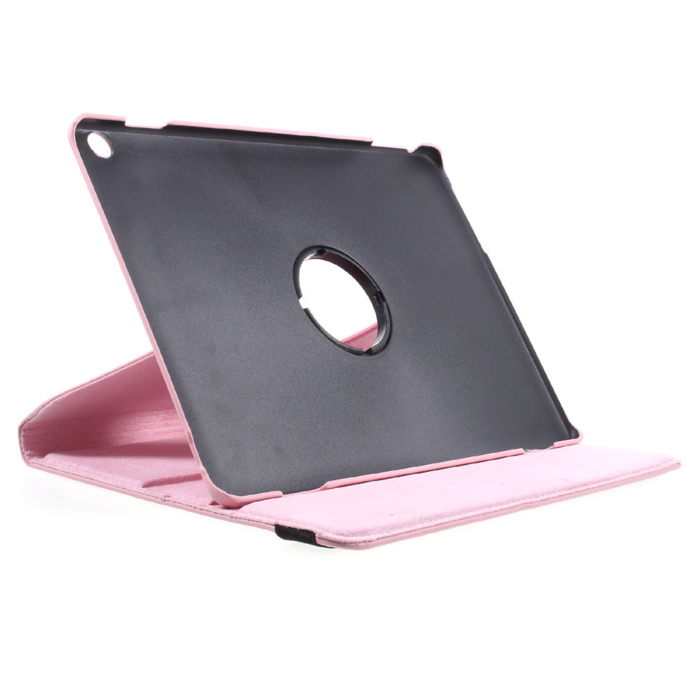 For Huawei MediaPad M3 Lite 10 (10.1 Inch) Litchi Grain 360 Degree Rotary Stand Leather Case