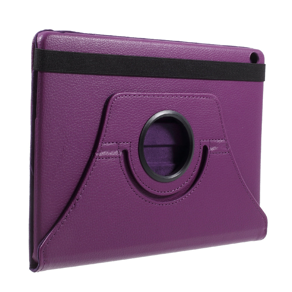 For Huawei MediaPad M3 Lite 10 (10.1 Inch) Litchi Grain 360 Degree Rotary Stand Leather Case