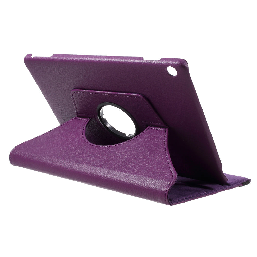 For Huawei MediaPad M3 Lite 10 (10.1 Inch) Litchi Grain 360 Degree Rotary Stand Leather Case