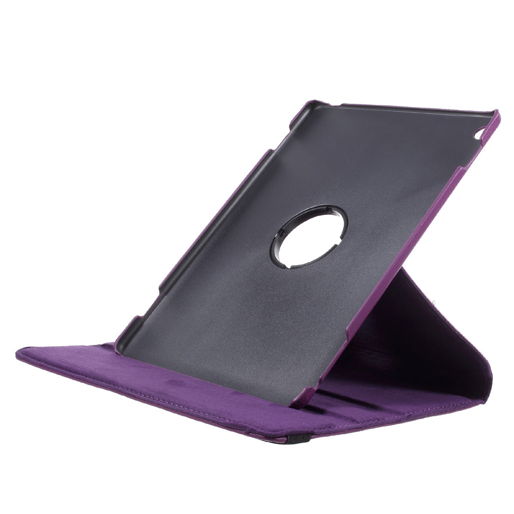For Huawei MediaPad M3 Lite 10 (10.1 Inch) Litchi Grain 360 Degree Rotary Stand Leather Case