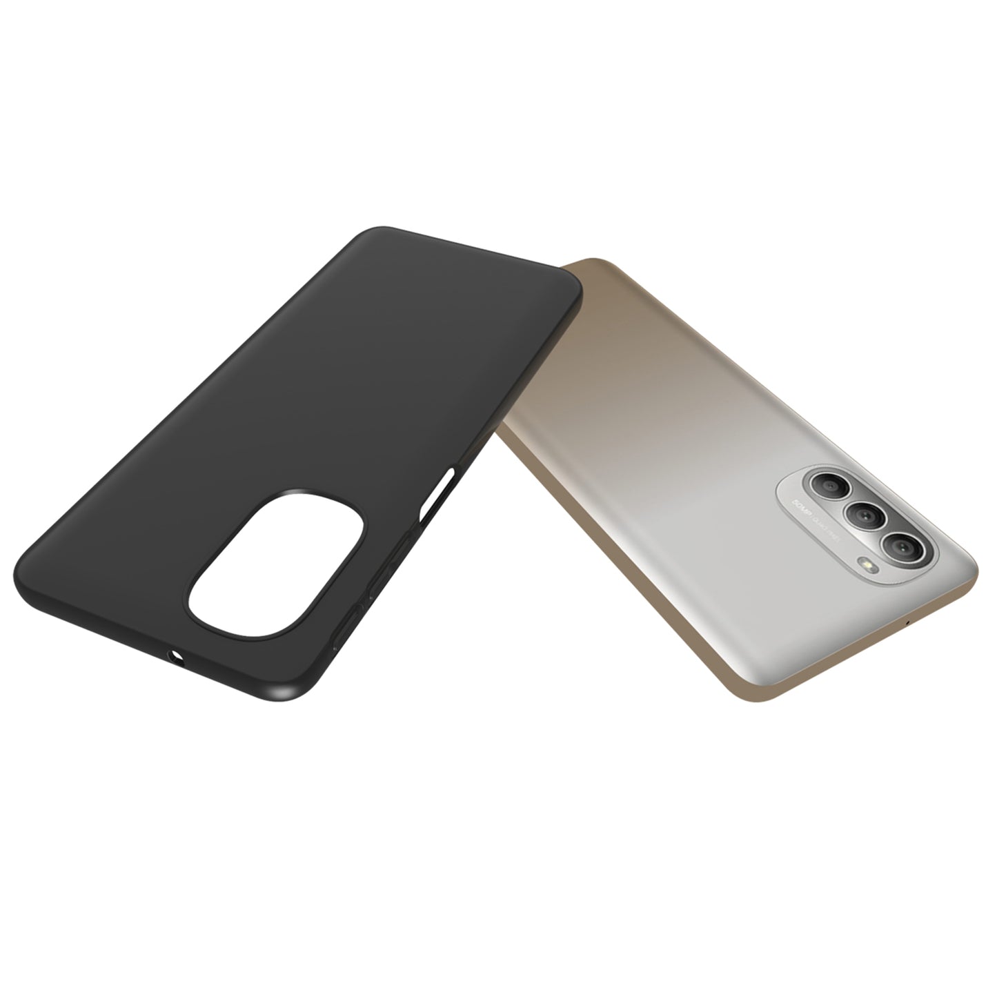 10Pcs/Pack Matte Surface Phone Case Flexible TPU Protective Cover for Motorola Moto G51 5G