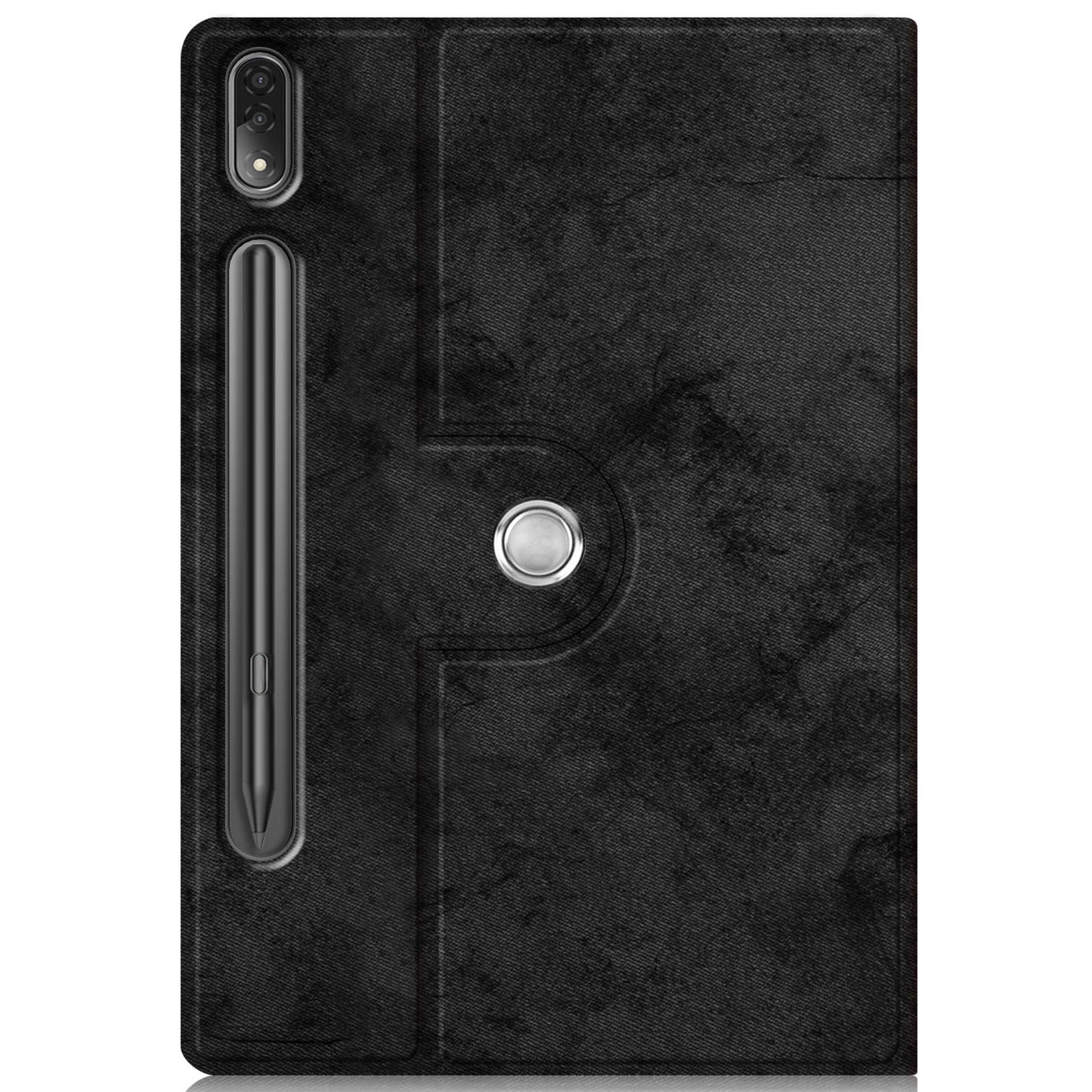 For Lenovo Tab P12 Pro 12.6 inch PU Leather Rotary Stand Tablet Case with Auto Wake/Sleep
