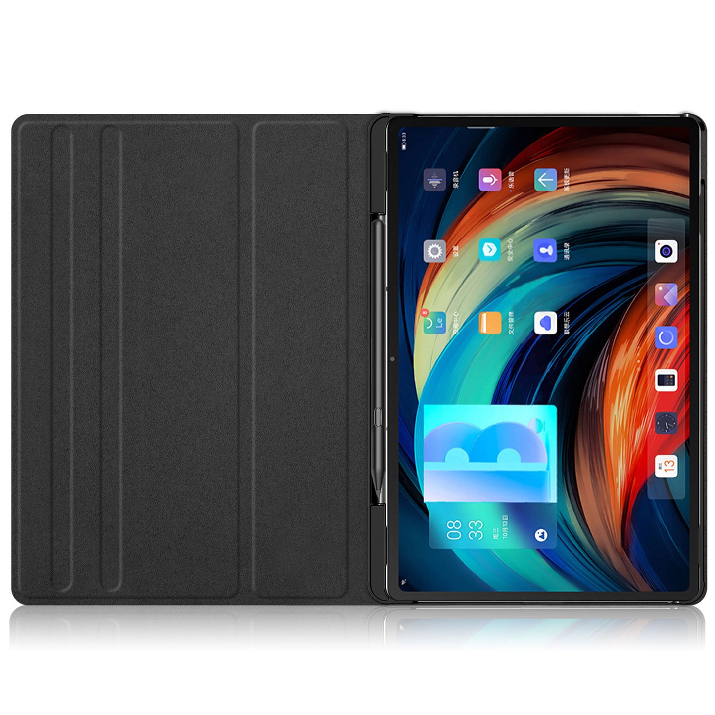 For Lenovo Tab P12 Pro 12.6 inch PU Leather Rotary Stand Tablet Case with Auto Wake/Sleep