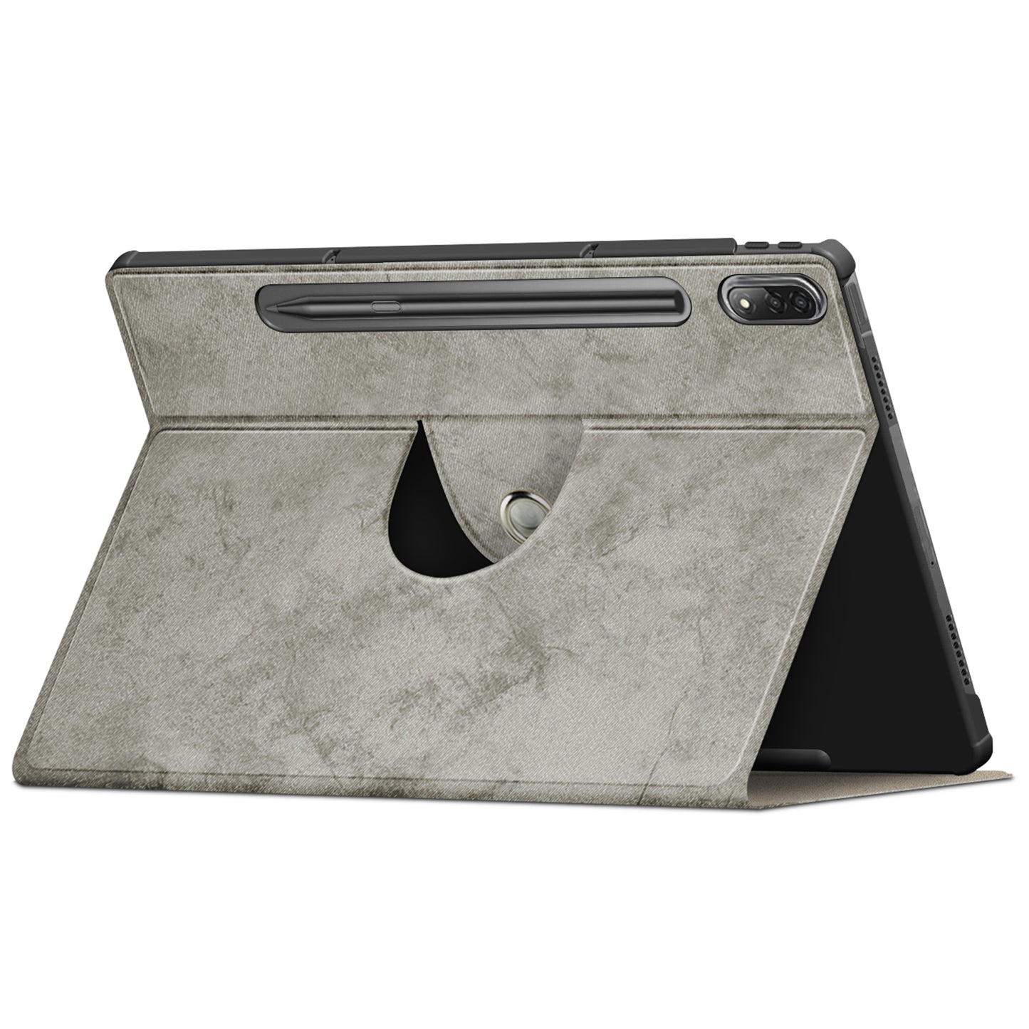 For Lenovo Tab P12 Pro 12.6 inch PU Leather Rotary Stand Tablet Case with Auto Wake/Sleep