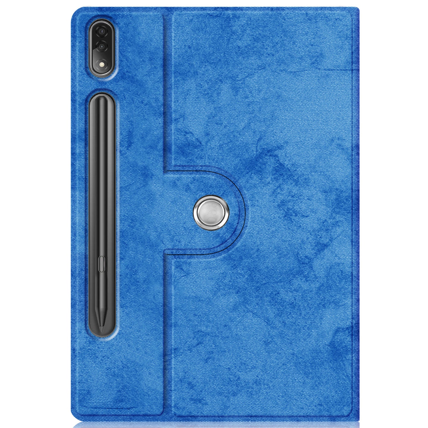 For Lenovo Tab P12 Pro 12.6 inch PU Leather Rotary Stand Tablet Case with Auto Wake/Sleep