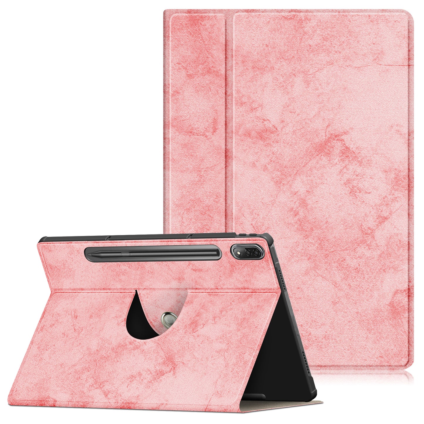 For Lenovo Tab P12 Pro 12.6 inch PU Leather Rotary Stand Tablet Case with Auto Wake/Sleep