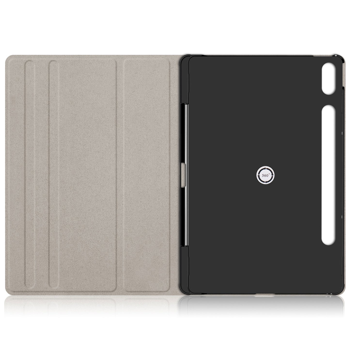 For Lenovo Tab P12 Pro 12.6 inch PU Leather Rotary Stand Tablet Case with Auto Wake/Sleep
