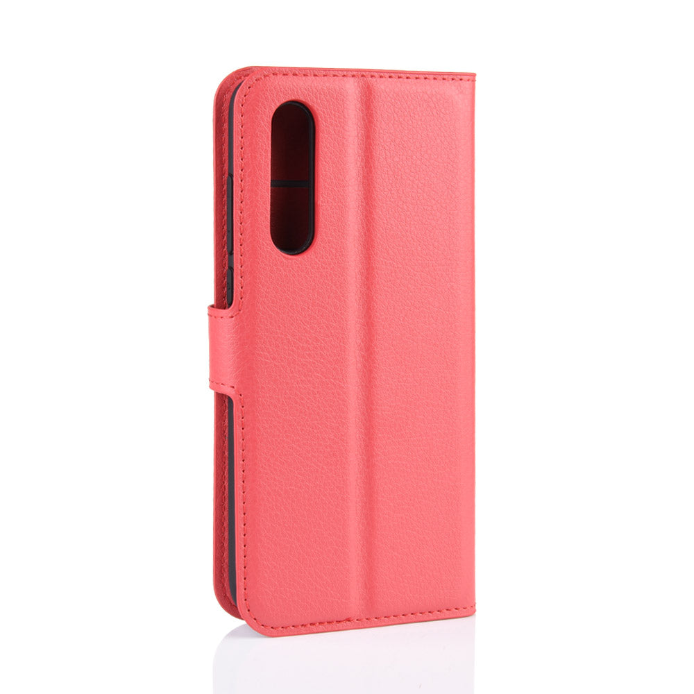 Litchi Skin Leather Wallet Stand Cell Phone Case for Xiaomi Mi CC9e/Mi A3