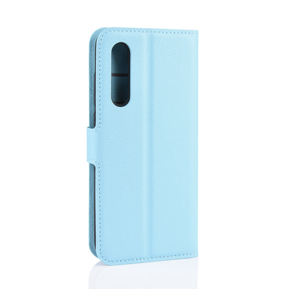 Litchi Skin Leather Wallet Stand Cell Phone Case for Xiaomi Mi CC9e/Mi A3