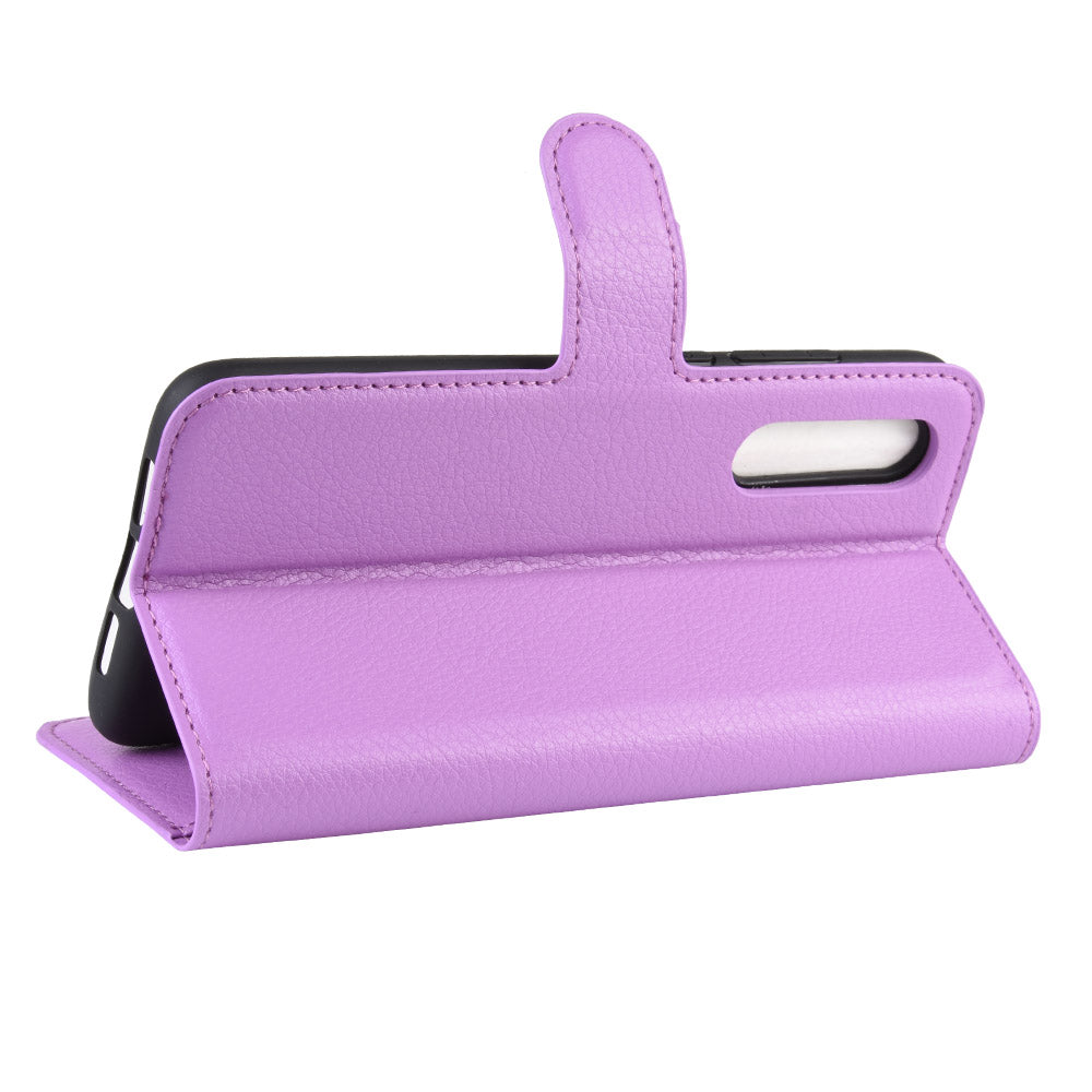 Litchi Skin Leather Wallet Stand Cell Phone Case for Xiaomi Mi CC9e/Mi A3
