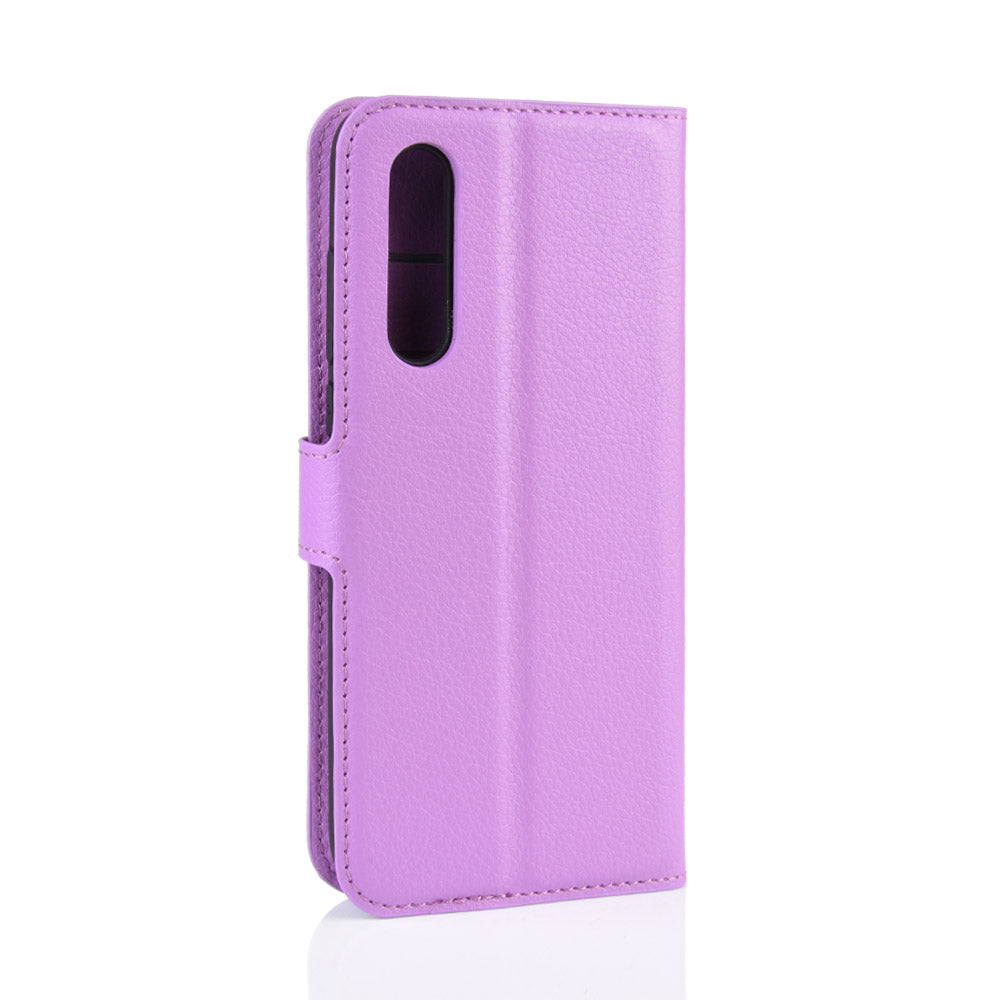 Litchi Skin Leather Wallet Stand Cell Phone Case for Xiaomi Mi CC9e/Mi A3