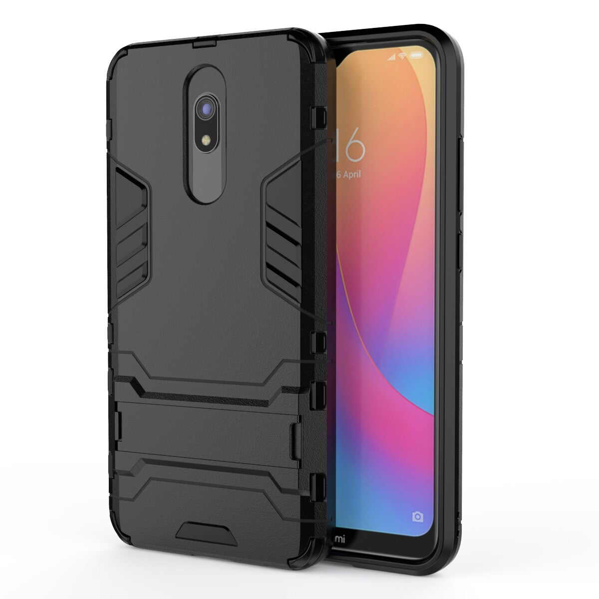 2-in-1 Plastic + TPU Phone Shell with Kickstand for Xiaomi Redmi 8A
