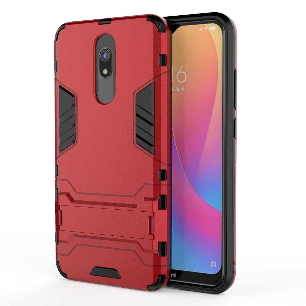 2-in-1 Plastic + TPU Phone Shell with Kickstand for Xiaomi Redmi 8A