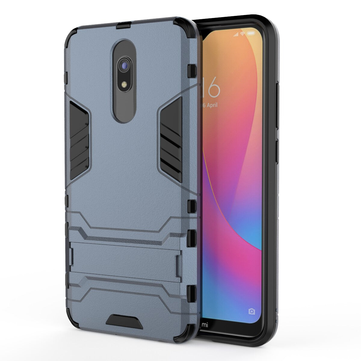 2-in-1 Plastic + TPU Phone Shell with Kickstand for Xiaomi Redmi 8A