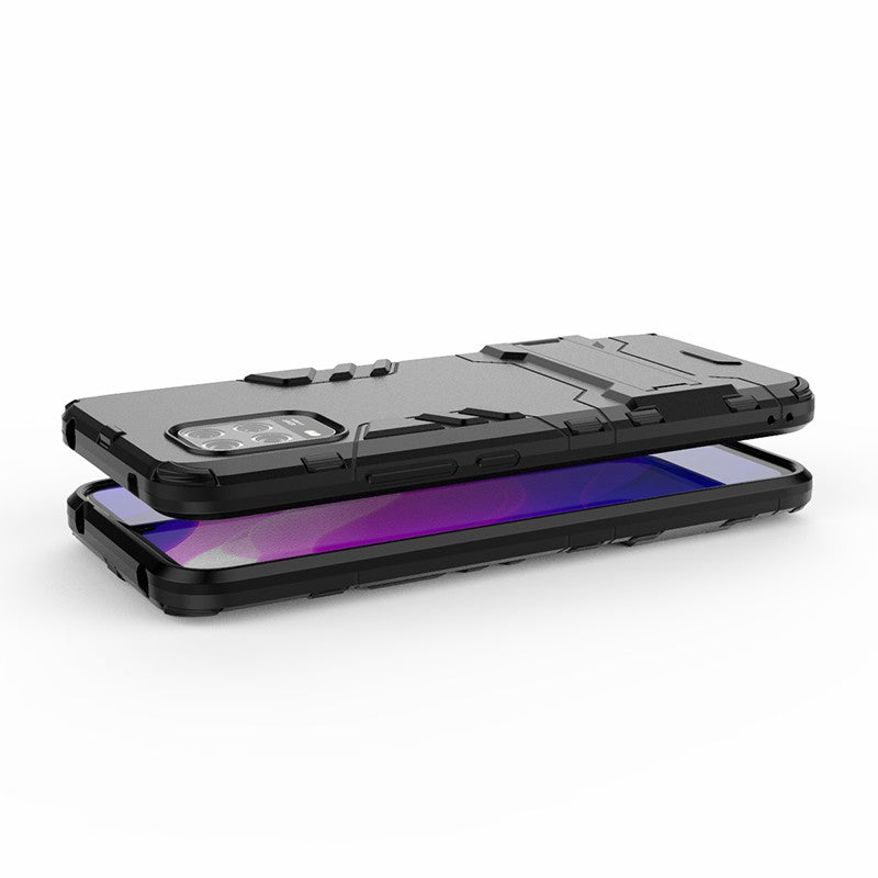 2 in 1 Hybrid PC + TPU Phone Case with Kickstand for Xiaomi Mi 10 Lite 5G